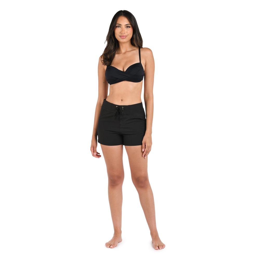 La Blanca Women's 3" Swimsuit Bottom Board Shorts Black Large - Picture 5 of 5